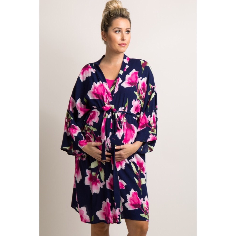 BNWT!✨ Limited Edition✨ Gorgeous Pinkblush Delivery/Nursing Maternity Robe 🎀 - Picture 2 of 5